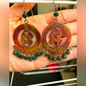 Handmade earrings local artist